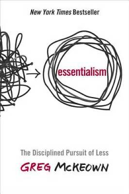 #ad Essentialism: The Disciplined Pursuit of Less Hardcover GOOD