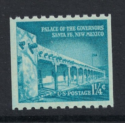 #ad Scott 1054A MNH 1 1 4c Palace of Governors Coil Liberty Series unused mint