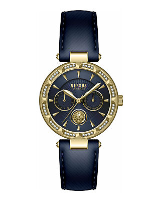 #ad #ad Versus Versace Womens Sertie Blue 36mm Strap Fashion Watch