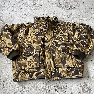 #ad Mount#x27;n Prairie Flyway Camo Insulated Hooded Hunting Jacket Parka Size XL