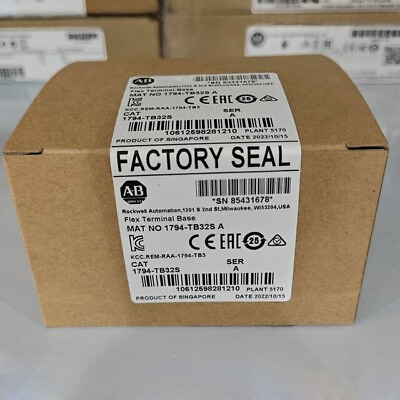 #ad New Factory Sealed AB 1794 TB32S SER A Flex I O 24VDC Output Module PLC