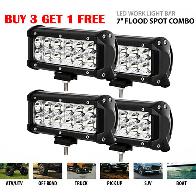 #ad 7quot; inch 1800W LED Work Pods Light Bar Spot Truck Offroad 4WD Driving Fog Light