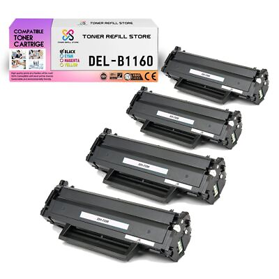 #ad 4Pk TRS 331 7335 Black Compatible for Dell B1163w B1165nfw Toner Cartridge