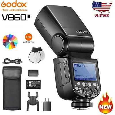 #ad US Godox V860III C 2.4G E TTL Li on Battery Flash Speedlite for Canon Camera