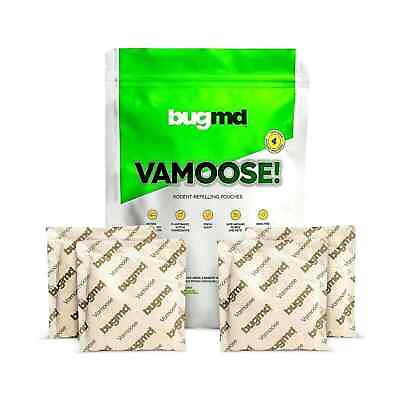 #ad BugMD Vamoose Rodent Pouches 8 Pack Plant Powered Rat..