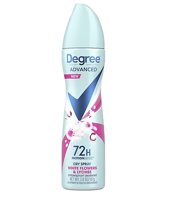 #ad Degree Antiperspirant Deodorant For Women White Flowers and Lychee Dry Spray 3.8