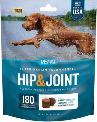 #ad VetIQ Maximum Strength Hip amp; Joint Chews Supplement for Dogs 180 ct