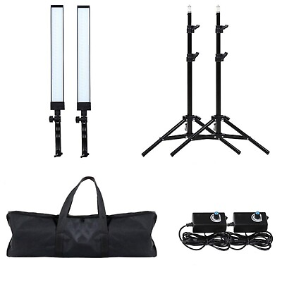 #ad Photography Dimmable LED Lamp Light Heavy Duty Stand Kit With Tripod Stand 2Pcs