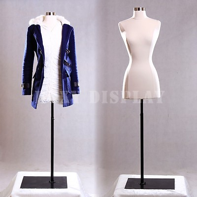 #ad Female Size 2 4 Mannequin Dress Form Hard Dress Form White #F2 4WBS 05BK