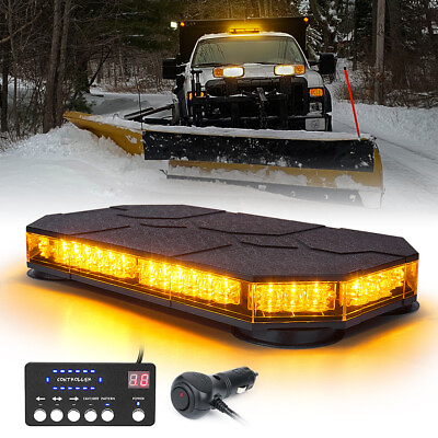 #ad Xprite 14quot; LED Strobe Beacon Light Truck Car Rooftop Emergency Hazard Warning