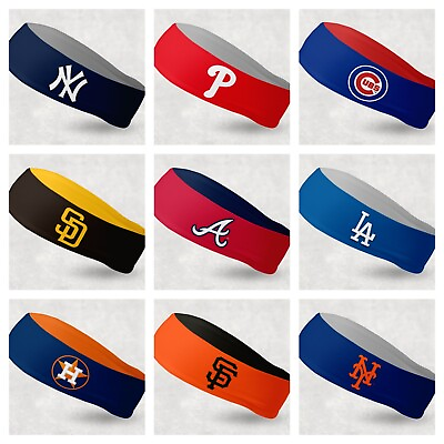 #ad Reversible MLB Teams Headband Stretch Headband