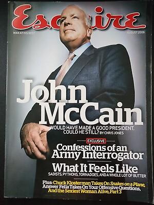 #ad ESQUIRE Magazine August 2006 John McCain B34:1256