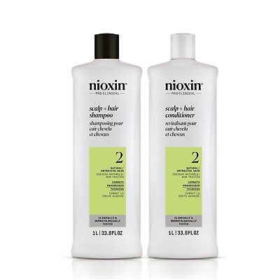 #ad Nioxin System #2 Duo Shampoo and Conditioner 33.8 oz