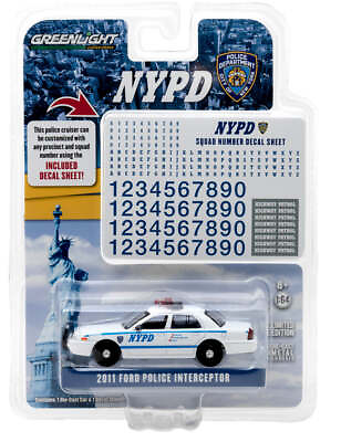 #ad Greenlight 2011 Ford Crown Victoria Police NYPD Hot Pursuit Hobby Exclusive 1:64