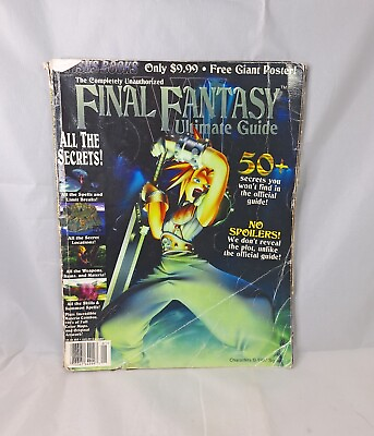 #ad The Unauthorized Final Fantasy VII Ultimate Guide 1997 Versus Books No Poster