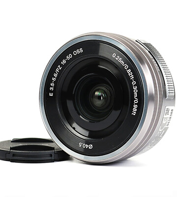 #ad Auto Zoom Lens Sony E 16 50mm f 3.5 5.6 OSS Silver for Sony a6100 A7 NEX Camera
