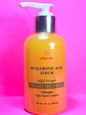 #ad 6oz Hyaluronic Acid Serum Collagen Matrixyl 3000 Wrinkle Filler Peptide Anti age