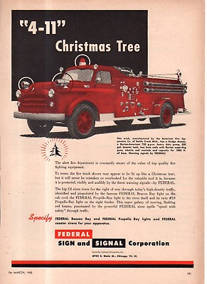 #ad 1953 Federal sirens and beacons for Maxim Fire Engines
