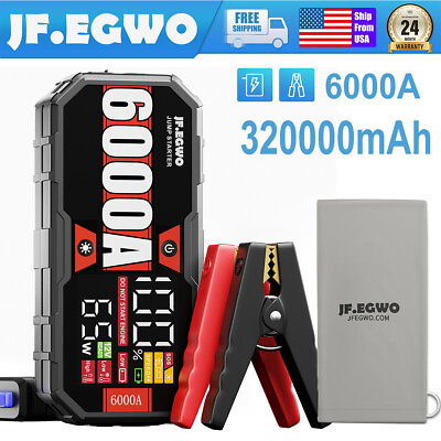 #ad #ad 6000Amp Car Jump Starter Booster Jumper Box Power Bank Battery Charger Durable