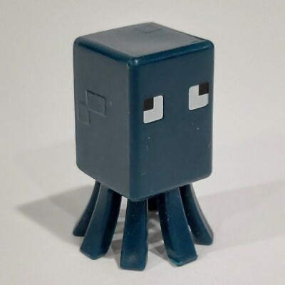 #ad Minecraft Mini Figures 1quot; Squid Chest Series Mini Action Figure Mattel Mojang