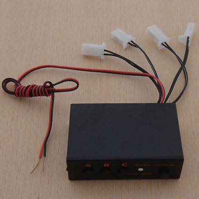 4 Ways LED Police Strobe Light Emergency Flasher Flashing Controller Box 12V