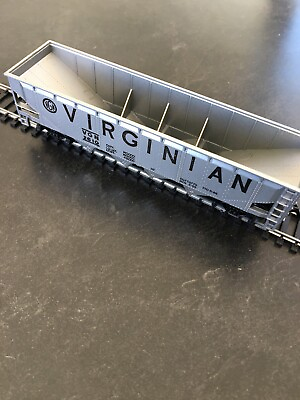 #ad Tyco Virginian 4 Bay Hopper w No Load 344D VGN 2610 HO Scale