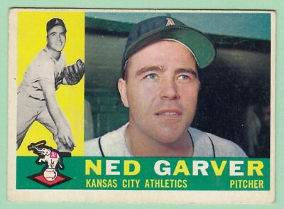 #ad 1960 Topps # 471 Ned Garver Kansas City Athletics Box 722 261