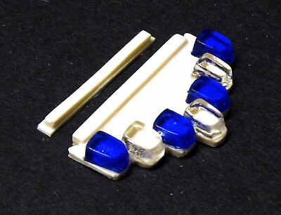 #ad 1:24 1:25 scale model resin blue clear Vector lightbar police