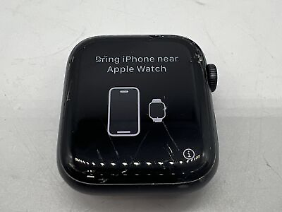 #ad Apple Watch Series 5 A2095 MWW12LL A 44mm 32GB 9.6.3 GPSGSM Unlocked Gray Read