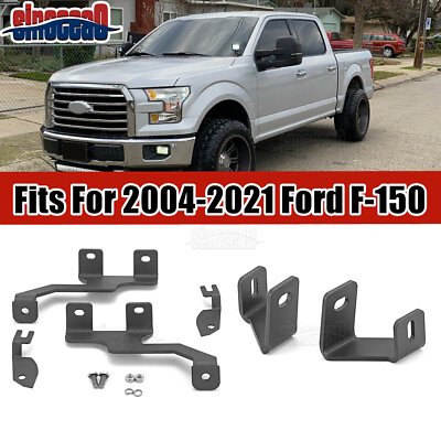 #ad #ad Front Engine Hood Hinges LED Light Mount Brackets Fits For Ford F 150 2004 2022