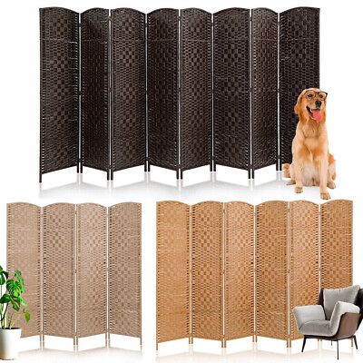 #ad 3 4 6 8 Panel Folding Room Divider Privacy Screen Panels Freestanding Extra Wide