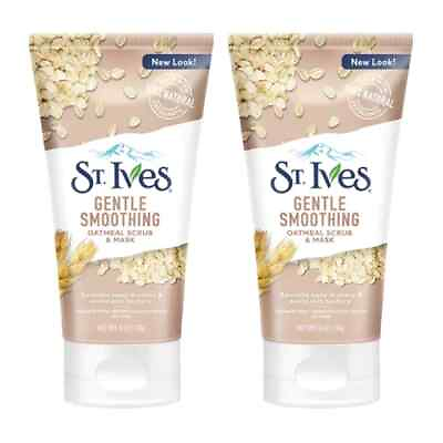 #ad Pack of 2 St. Ives Gentle Smoothing Scrub and Mask Oatmeal 6 oz