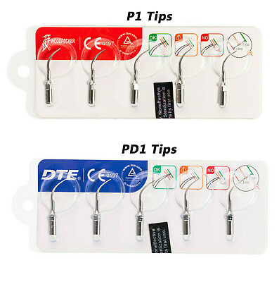 #ad 5PCS Woodpecker DTE Dental Ultrasonic Scaler Tips for SATELEC EMS Handpiece
