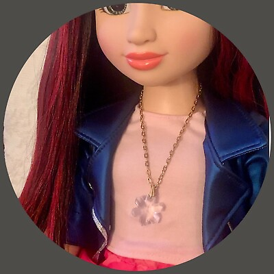 #ad 18 Inch Fashion Doll Jewelry • Snowflake Pendant Necklace for 18” Doll