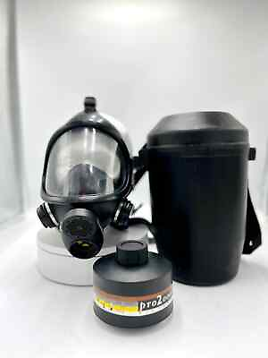 #ad #ad Italian Military Police Gas Mask w 40mm NATO Filter amp; Case NBC Israeli Polish