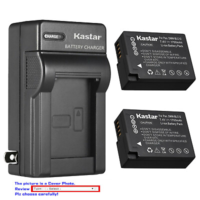 #ad Kastar Battery AC Wall Charger for Panasonic DMW BLC12 Panasonic Lumix DMC G85