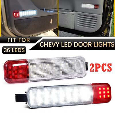 #ad #ad Pair LED Door Courtesy Light For Chevy Silverado Suburban Tahoe GMC Sierra Yukon