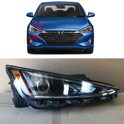 #ad Headlight Replacement for 2019 2020 Hyundai Elantra Sedan Passenger Right Side