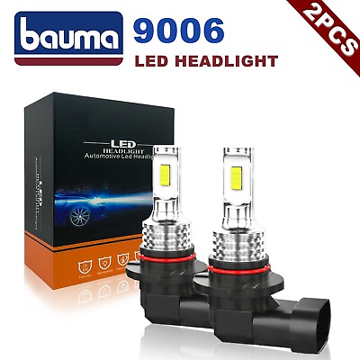 #ad 2× 9006 HB4 LED Headlight Bulbs Conversion Kit Low Beam 6000K Bright White