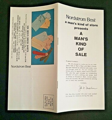 #ad NORDSTROM BEST quot;A MAN#x27;S KIND OF SALEquot; FASHION and SHOE Catalog 1960s