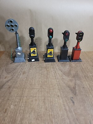 #ad Marx Automatic Vintage Signal Set Of 5 Units