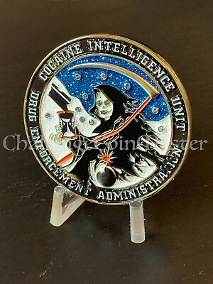 #ad DEA Cocaine Intelligence Unit Federal Police Challenge Coin