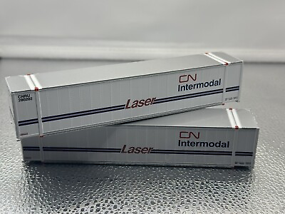 #ad 2 InterMountain HO Scale 48#x27; Smooth Side Containers CN Laser Intermodal