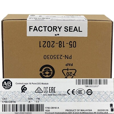 #ad New Factory Sealed AB 1756 OB16I SER A ControlLogix 16 Pt D O Module 1756OB16I