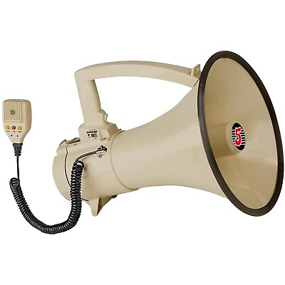 #ad 5Core Professional Megaphone Bullhorn Cheer Horn Mic Recording Siren 100W PMPO