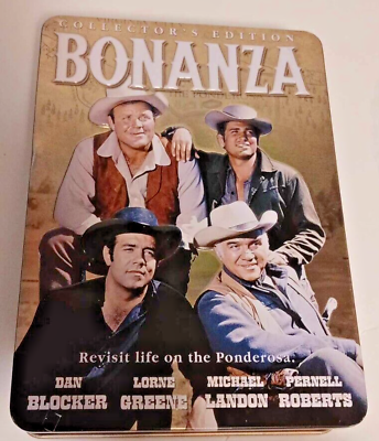 #ad Bonanza: Collector#x27;s Edition 5 pk Classic TV show Western Metal Tin Case