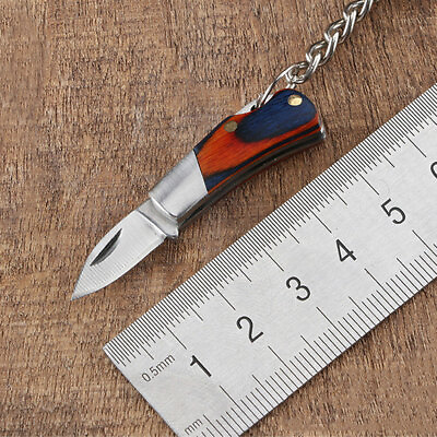 Outdoor Mini Folding Knife Keyring Small Pocket Keychain Men Gift Key Tools