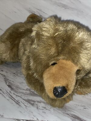 #ad #ad Animal Alley Tan Bear Plush 16 Inch Floppy Flat Stuffed Animal Toy