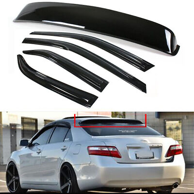 #ad For 2007 2011 Toyota Camry Rear Window Roof Spoiler Window Visors Rain Guards