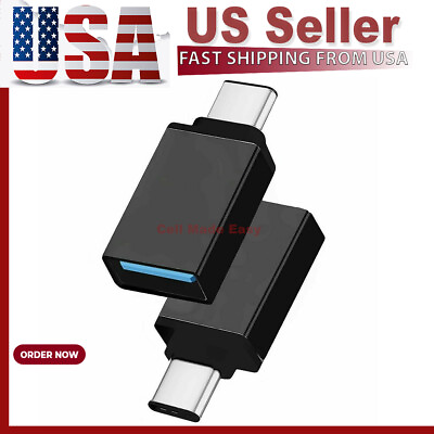 #ad Lot USB C 3.1 Male to USB A Female Adapter Converter OTG Type C Android Phone